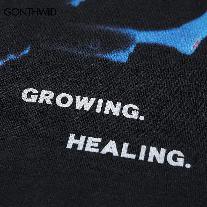Streetwear T-Shirts Hip Hop Graphic Print Punk Rock Gothic Cotton Tshirt Harajuku Fashion Casual Loose Short Sleeve Tee Shirts