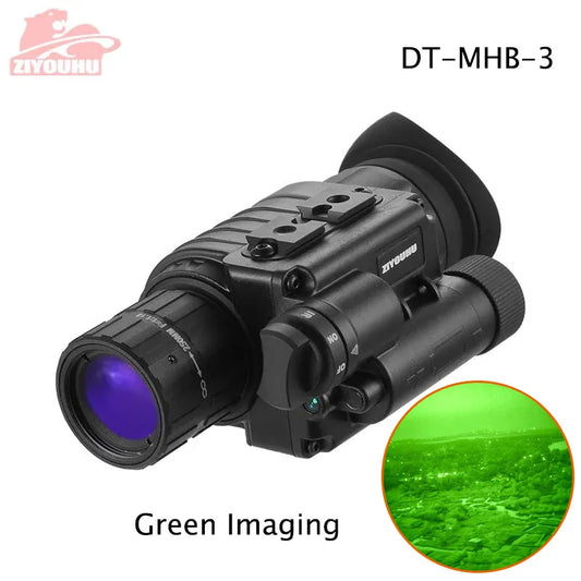 ZIYOUHU Infrared Night Vision Device, Monocular Telescope, Green Imaging, Knob Type, Camera, Outdoor Hunting Equipment