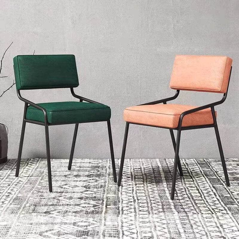 Luxury Nordic Dining Chair Prefabricated House Wassily Metal Lounge Dining Room Chair Fashionable Library Furniture