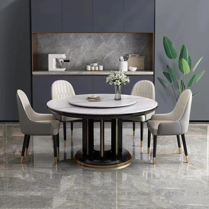 Advanced Round Dining Table Kitchen Living Dressing Dinning Table Set Coffee Hospitality Mesa Comedor Kitchen Furniture WXHYH