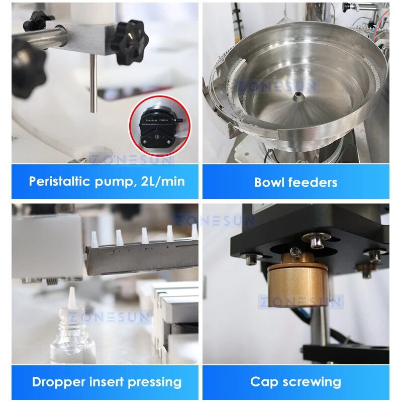 ZONESUN Automatic Liquid Production Line Unscrambler Filling Capping Labeling Inkjet Printer Cartoner ZS-FAL180B1