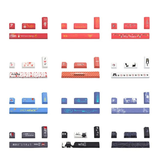 Dye-subbed PBT Keycap,OEM Keycaps Spacebar Keycap,Esc Keycap Enter 4 Keycaps/Set