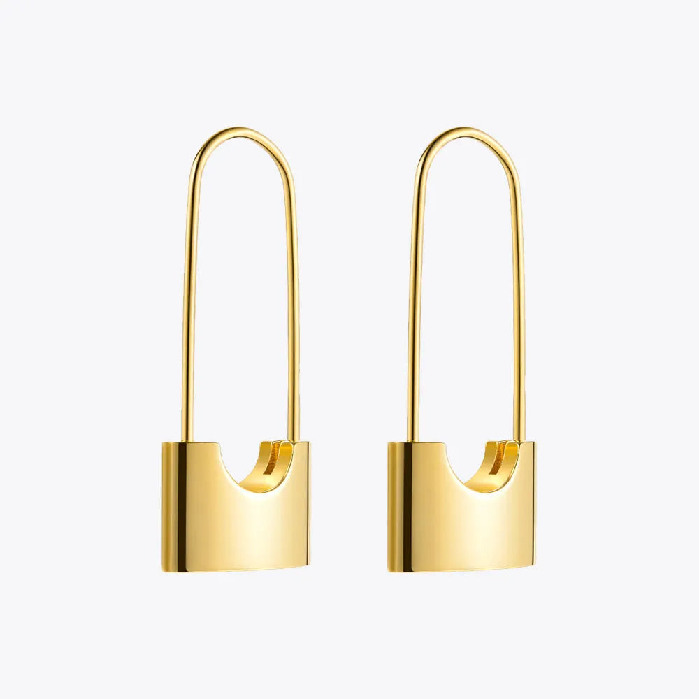 ENFASHION Wholesale Lock Drop Earrings For Women Gold Color Stainless Steel Dangle Earings Fashion Jewelry Gifts Brinco E5282