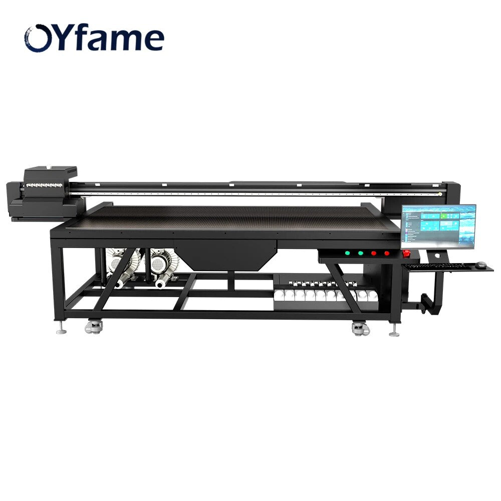 OYfame 2022 NEW Industrial UV Flatbed Printer with xp600 2513 uv printer for Acrylic Glass Metal Digital UV Printing machine