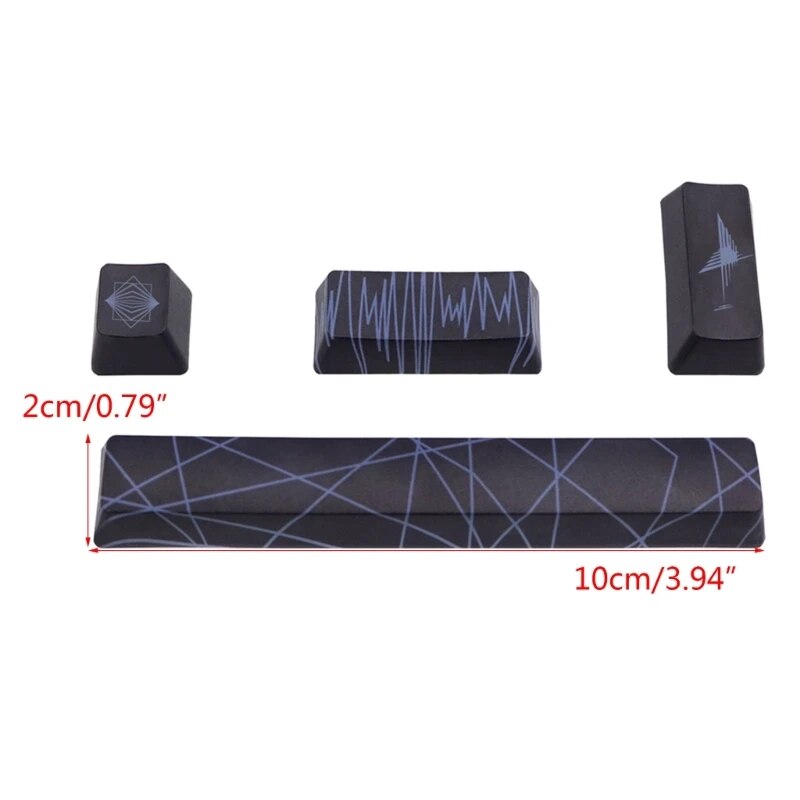 Dye-subbed PBT Keycap,OEM Keycaps Spacebar Keycap,Esc Keycap Enter 4 Keycaps/Set