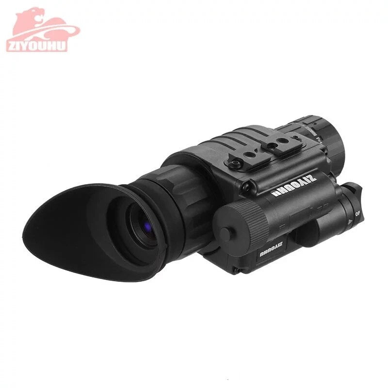 ZIYOUHU Infrared Night Vision Device, Monocular Telescope, Green Imaging, Knob Type, Camera, Outdoor Hunting Equipment
