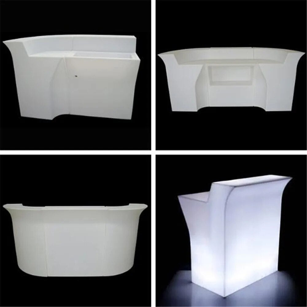 Luminous LED Bar Counter waterproof rechargeable Rundbar LED Bartresen furniture Color Changing Club Waiter bars disco party