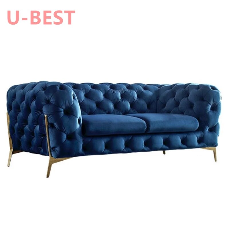 U-BEST Luxury Furniture Sectional Sofa 2 Seat Couch Living Room Sofa,New Model Luxury Tufted Loveseat Sofa  muebles de salon
