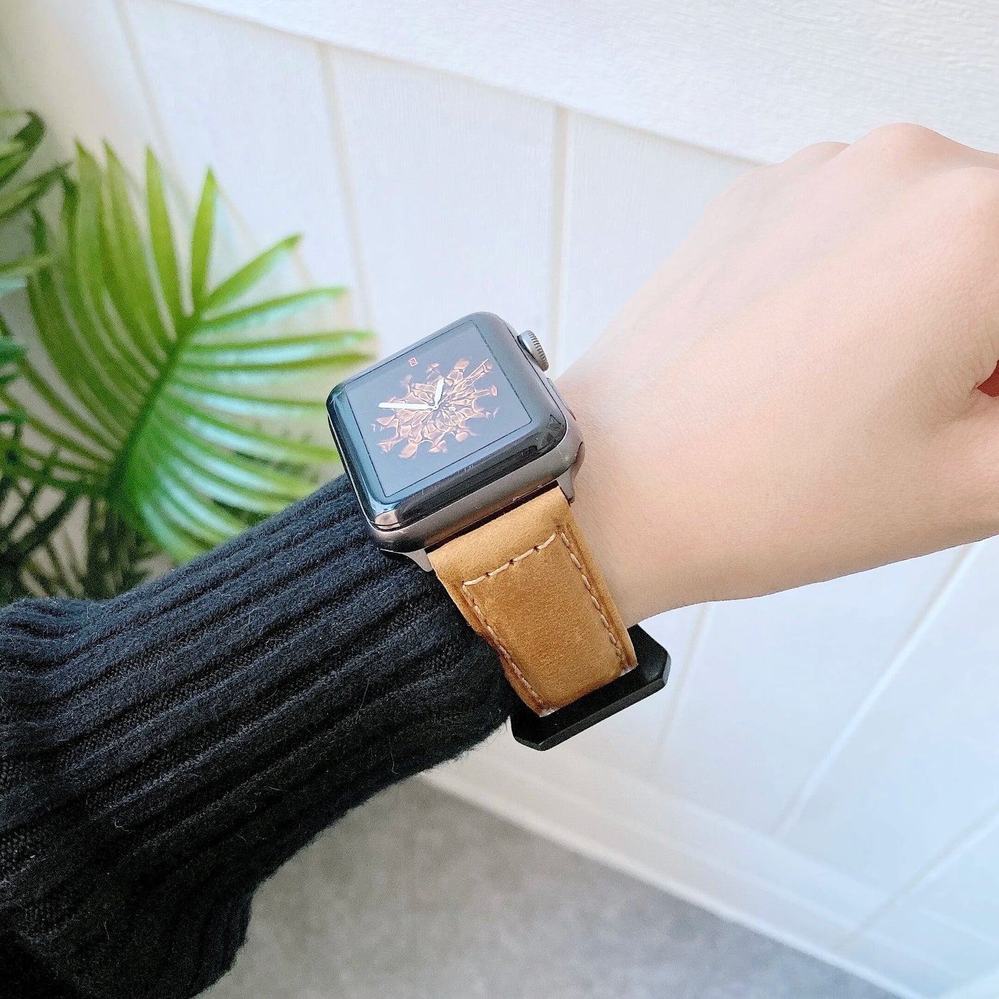 Leather Band For Apple watch 8 7 45mm 41mm series 6 5 4 SE 44mm 40mm Sports breathable bracelet wristband for iwatch 3 42mm 38mm