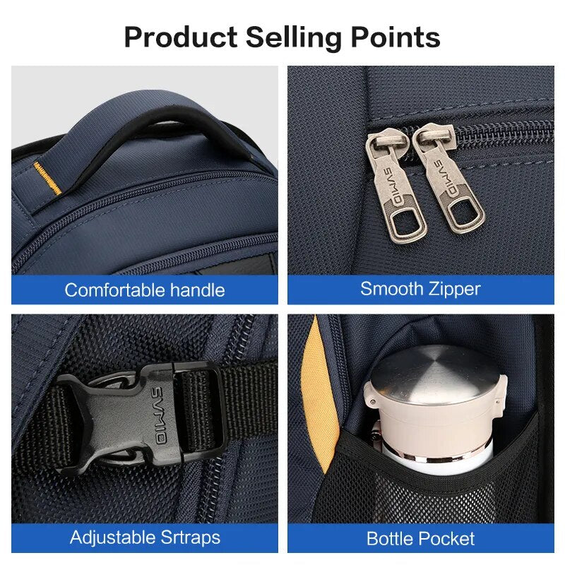 OIWAS Fashion Men's Backpack Oxford Laptop Bags Casual Student Waterproof SchoolBag Travel Large Capacity Bag For Teenager Women