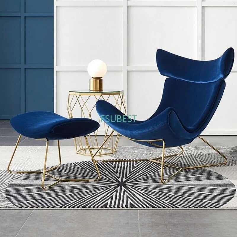 U-BEST Imola chair with stool Vintage chair single sofa chair hotel lobby armchair living room furniture relax lounge chair