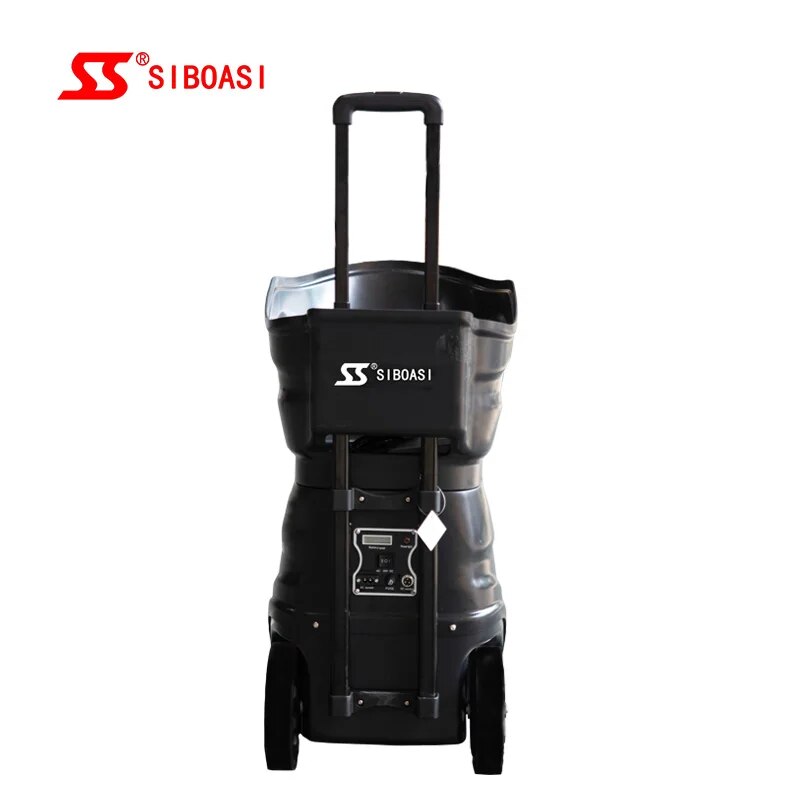 Big Capacity Tennis Shooting Machine SIBOASI S4015 Sports Training Tennis Ball Throwing Machine