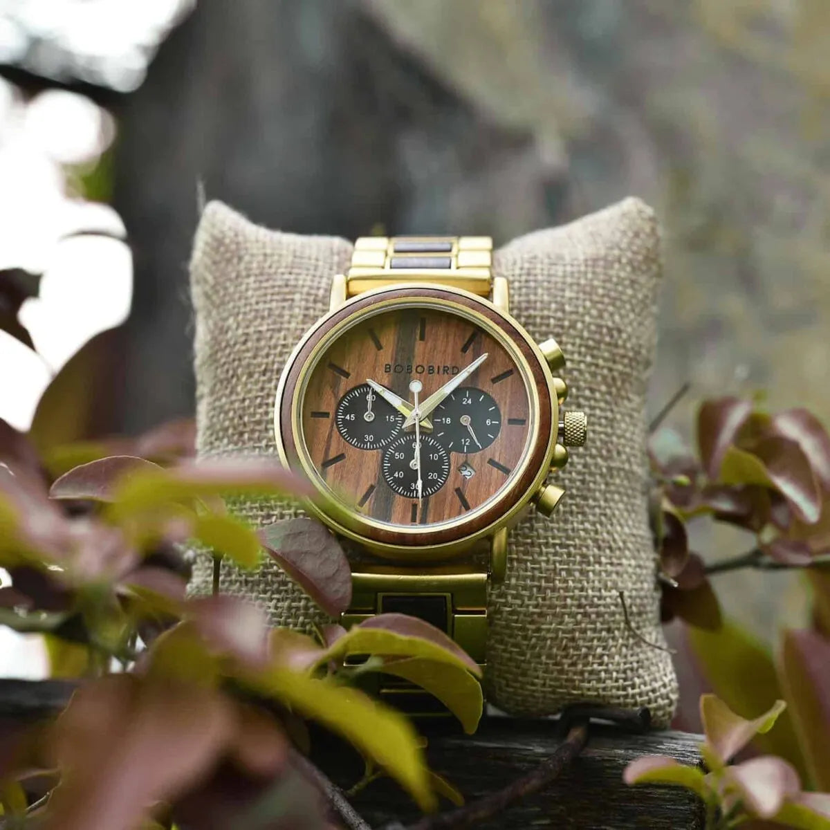 BOBO BIRD Wooden Men Watch Relogio Masculino Top Brand Luxury Chronograph Date Display Stop Watches erkek kol saati Great Gifts