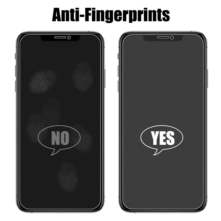 Matte Frosted Tempered Glass For iPhone 12 13 14 Pro Max mini Screen Protector For iPhone 11 Pro XS Max XR X 8 7 6 Plus SE Glass