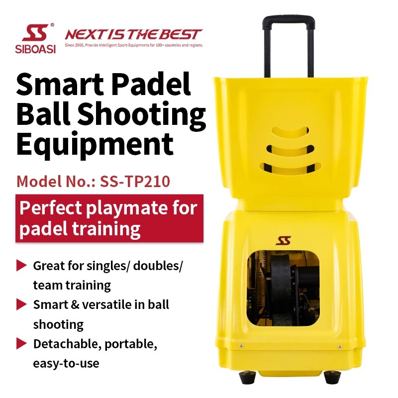 Popular SIBOASI Padel Court Style Tennis Ball Machine Automatic Shooting Equipment With CE Certificates