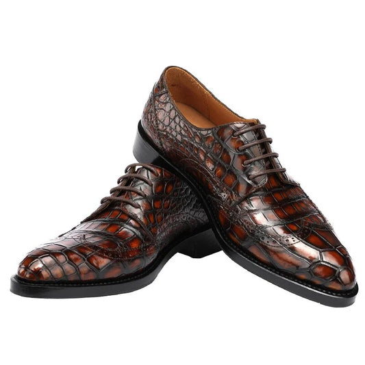 New Leather Fashion Lace Up Formal For Men Designer With Luxury Men's Loafers Slip On Dress Italiano Golden Shoes Free Shipping