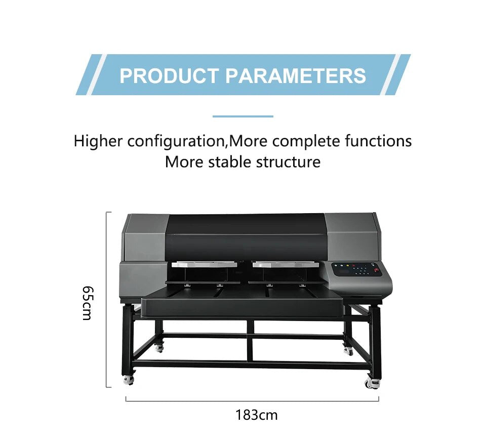 Colorsun A2 DTG Printer For Epson I3200 Digital Printing Machine Duplex DTG Printer Flatbed Printer For T-shirt Hoodies Bags