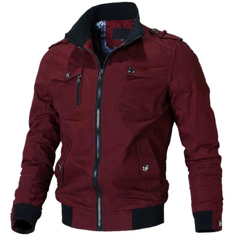 Men jacket Casual  cotton washed coats Army Military Outdoors Stand collar Outerwear jaqueta masculina Coat parka mens Jackets