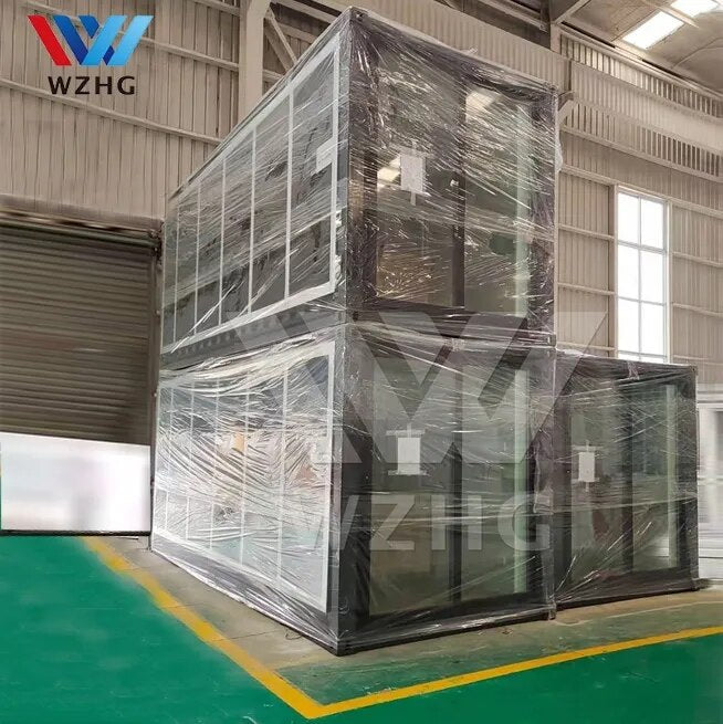 China Manufacturer 2 Storey 2 Bedroom Mansion Winter Camping Tiny Container Houses For Vacation Rental Place Comoros