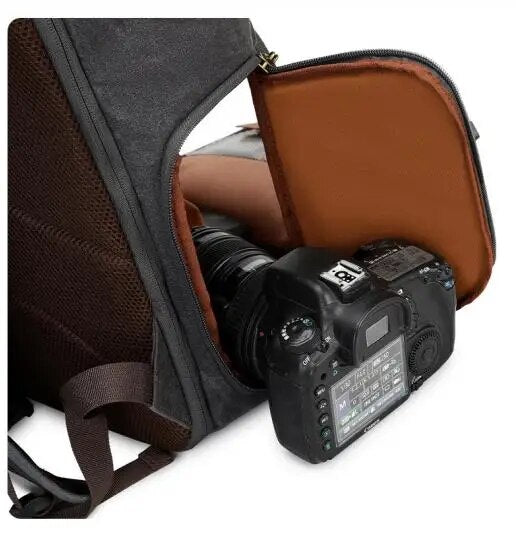 Camera Bag Shoulder Waterproof Camera Bags Multi-function Outdoor Backpack Micro SLR Anti-collision 17-inch Thin Computer Bag