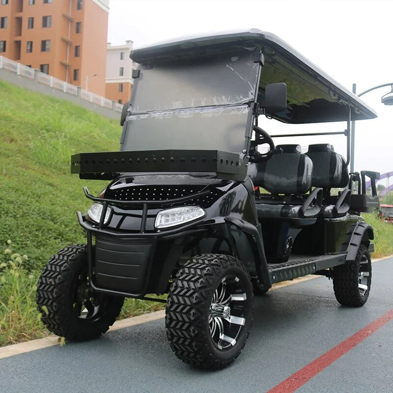 Four-wheel Campus Folding seat Electric Patrol Car Golf