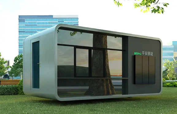 Prefab Family Container IOT Tiny House,Mobile Home Luxury Prefabricated Building capsule carbin, Smart Box Housing Module