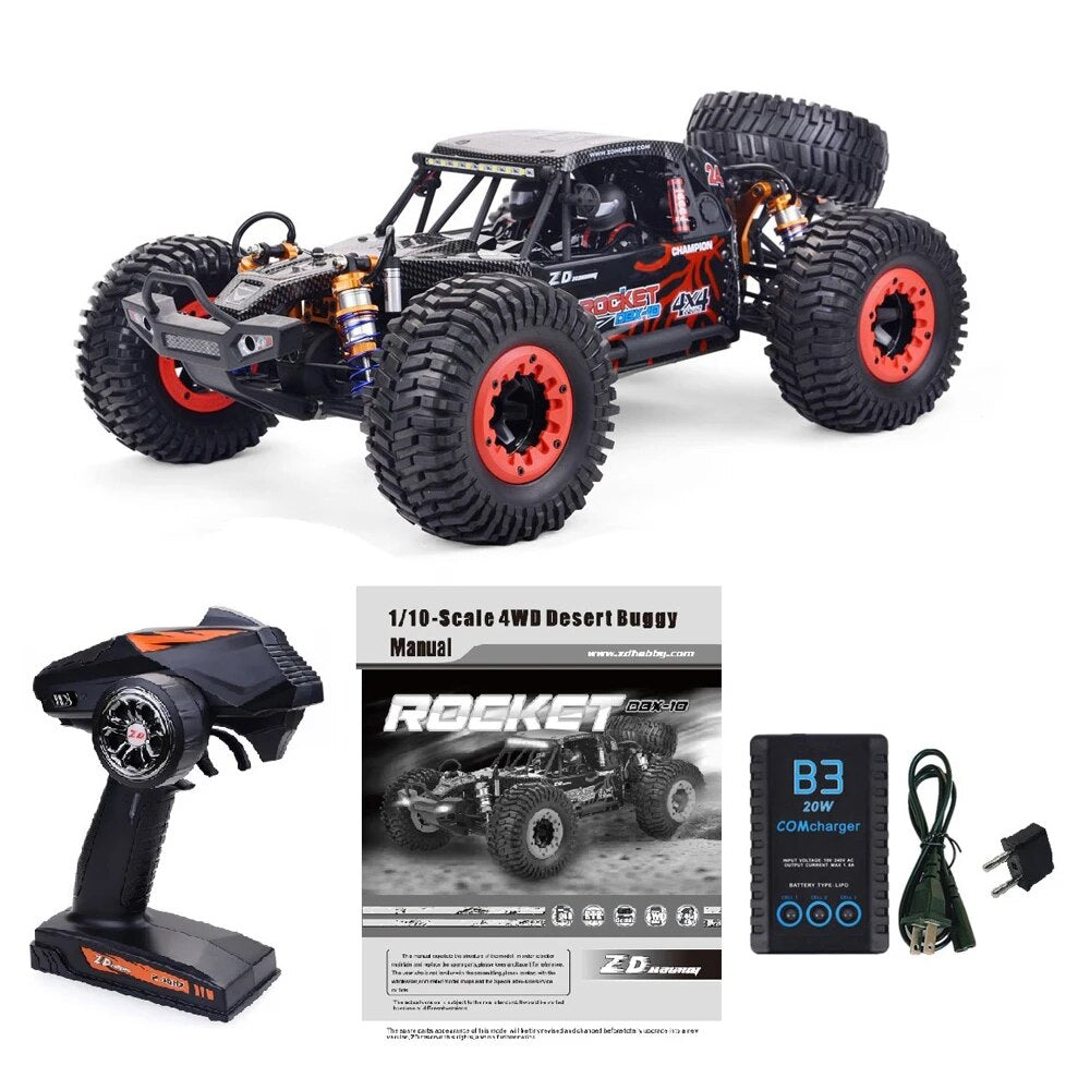 ZD Racing DBX-10 1/10 4WD 80km/H 2.4G Brushless RC Cars Desert Truck RC Electric Remote Control Buggy Off-road Vehicle Cars Gift