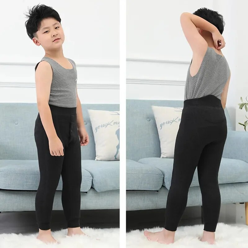 -30°C Keep Warm Kids Pants Boys Thicken Velvet Children Winter Teenagers Child Boy Clothing 5-20 Years Old
