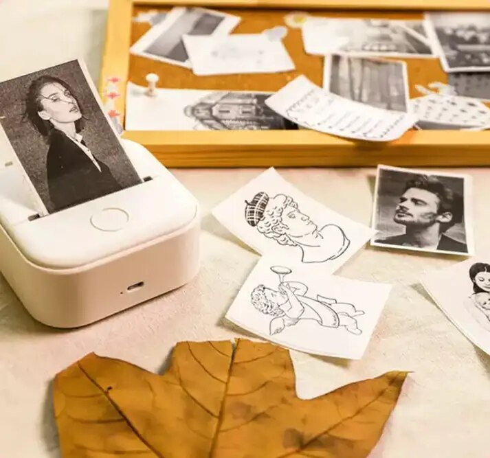 Mini Thermal Label Printer Portable Bluetooth Phone Photo Label Printing Pocket Printer Portable Wireless Android IOS Printers
