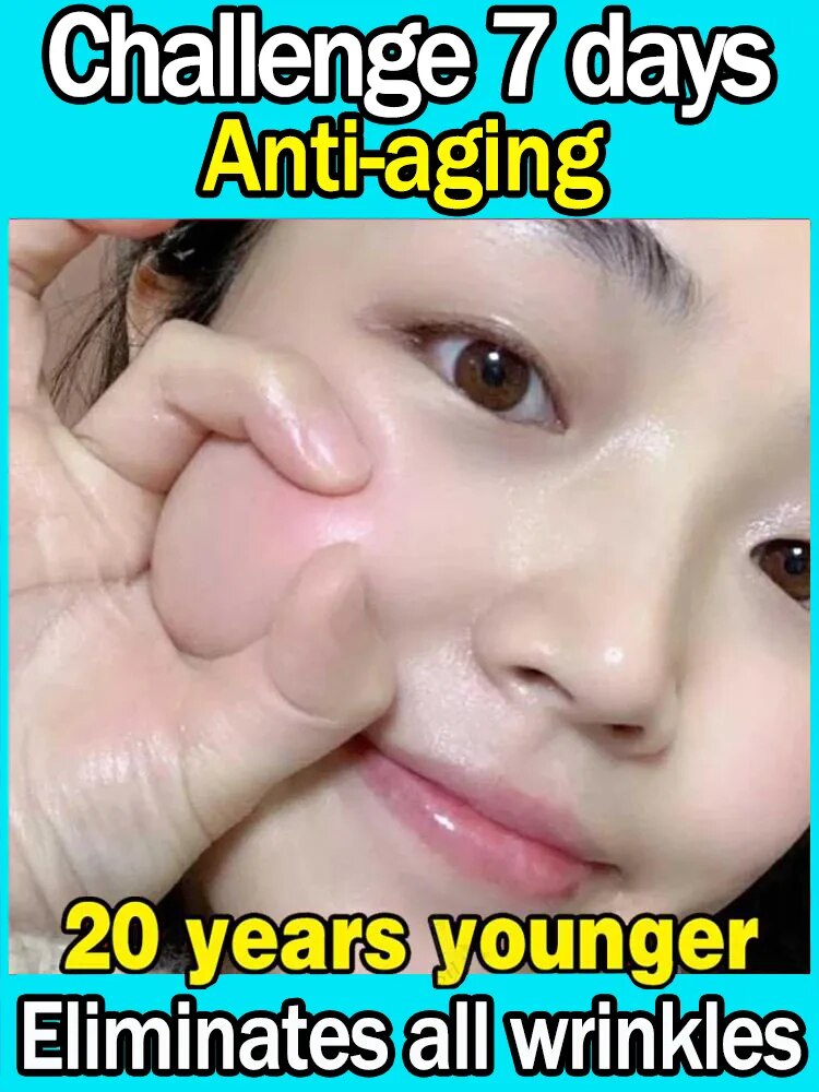 Effective anti-ageing and anti-wrinkle facial serum to remove facial wrinkles fine lines around the eyes crow's feet neck wrinkl