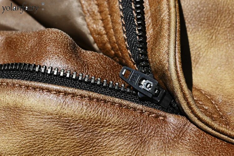 Cow Leather 100% Pants Men 2023 Genuine Leather Trousers for Men Japanese Retro Vintage Casual Men's Clothing Pantalones Hombre