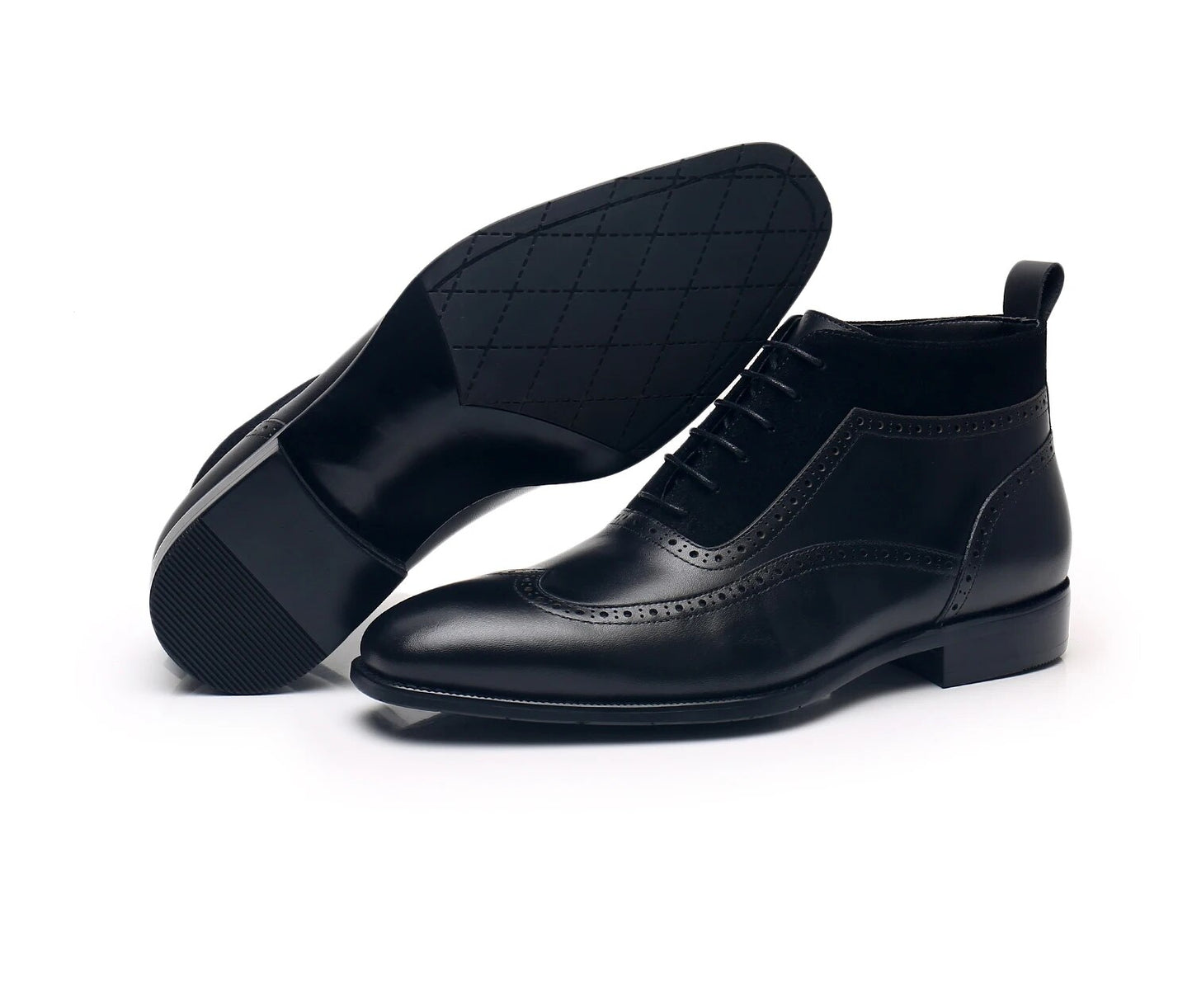 Leather Chelsea Boots Men's Brock Leather Men's Shoes ankle platform boots