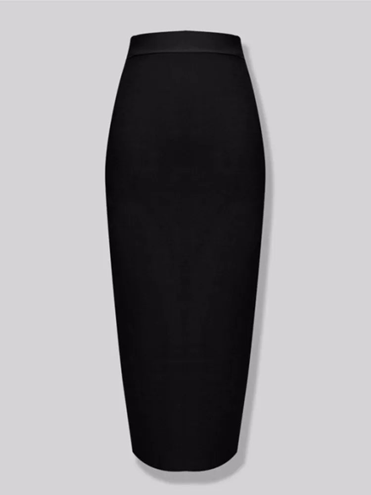 New Fashion 13 Colors XL XXL Sexy Knee Length Bandage Skirt Women Elastic Bodycon Summer Pencil Skirts 78cm