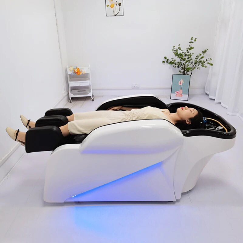 Spa Hairdressing Shampoo Chair Salon Professional Water Circulation Shampoo Chair For Hair Salon Les Chaises Furniture XY50SC