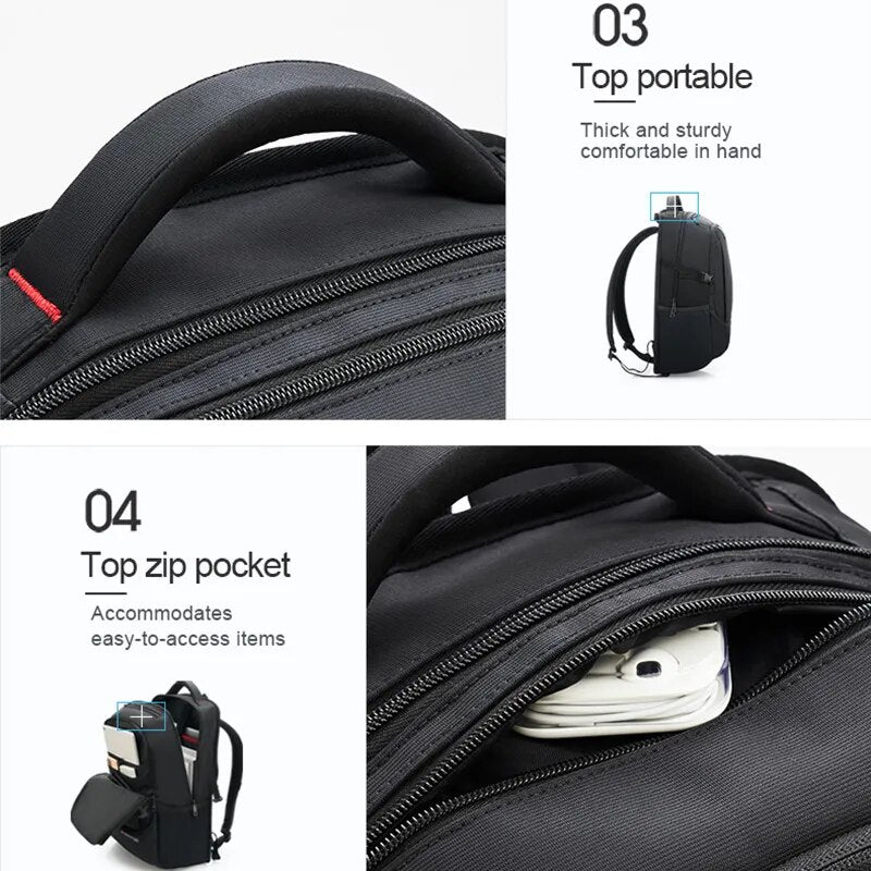 OIWAS Travel Multifunction Backpack Fashion Zipper Open Bag Men's Backpack Laptop High Quality Male Women Business Classic Bags