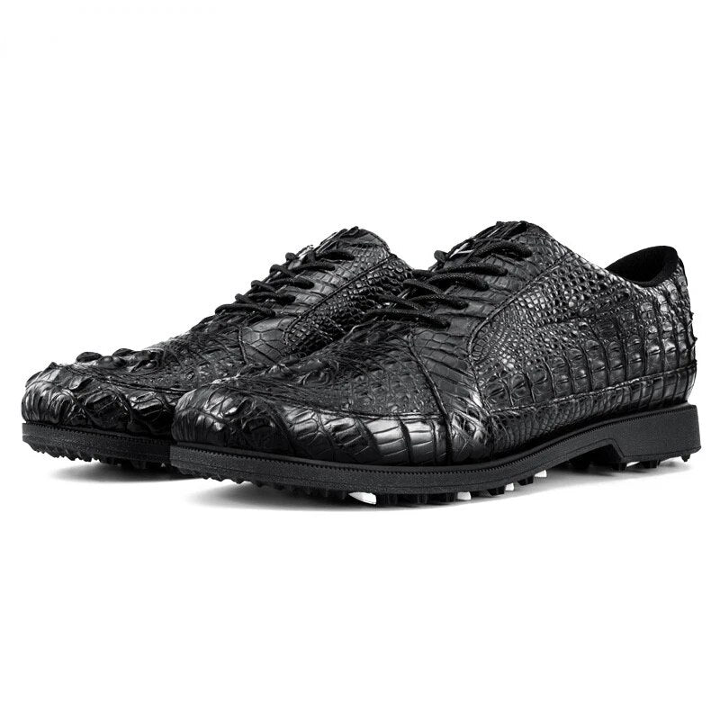 PGM Men Golf Shoes crocodile skin Waterproof Anti-side Slip Men's Sports Shoes Breathable Sneakers XZ204