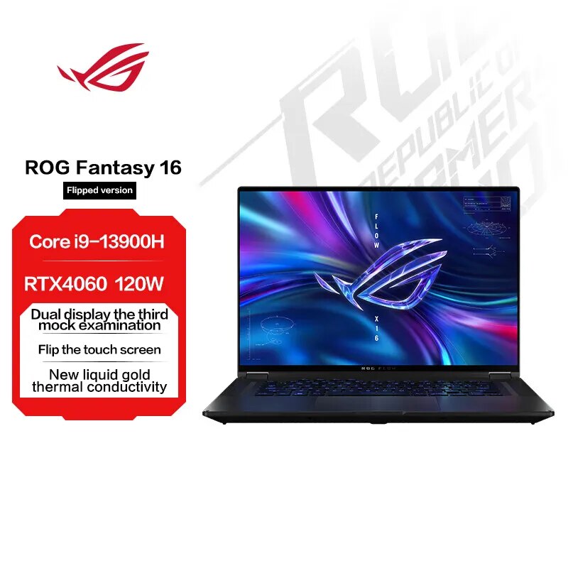 Asus ROG Zephyrus GV601 Flip version Slim Laptop i9-13900H RTX4060/RTX4070 2.5K 240Hz 16 Inch Touch screen Computer Notebook