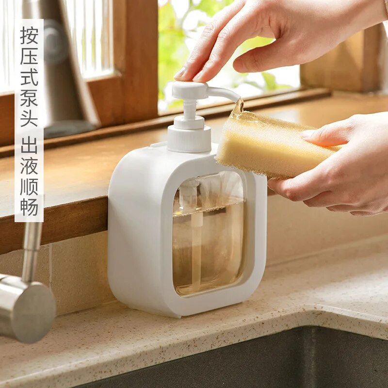 300/500ml Bathroom Soap Dispensers Detachable Lotion Shampoo Shower Gel Holder Bottle Portable Travel Dispenser Bath Pump Bottle