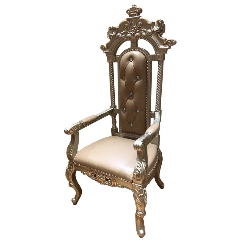 European style luxury classic dining table set retro combination solid wood dining table chair