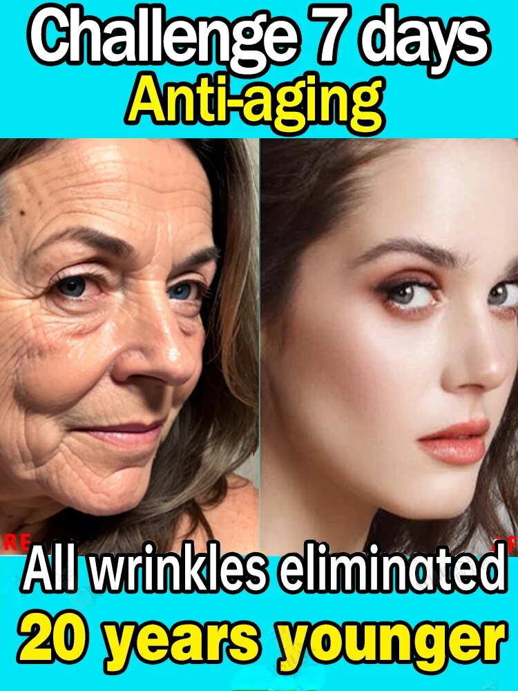 Effective anti-ageing and anti-wrinkle facial serum to remove facial wrinkles fine lines around the eyes crow's feet neck wrinkl