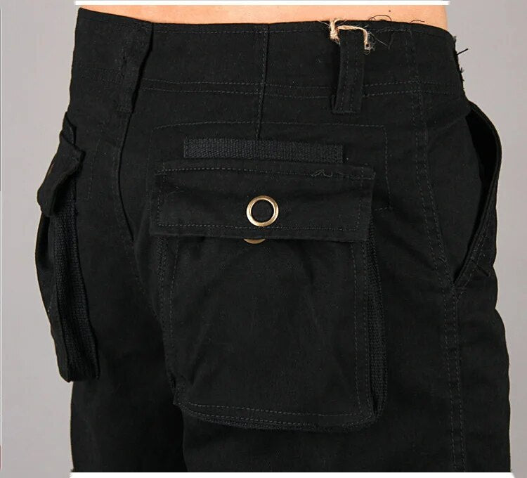 New Pants Men Cargo Trousers Mens Casual Multi Pocket Military Overall Outdoors Loose Long Joggers Army Tactical