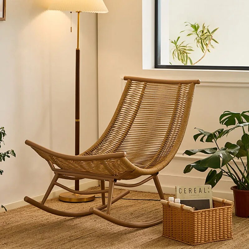 Rocking Single Luxury Recliner Designer Lounge Premium Accent Outdoor Chair Reading Modern Bedroom Chaise Lounges Furniture