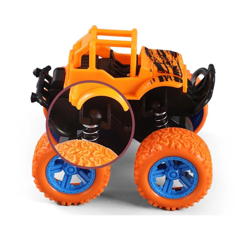 Toys Car Four-wheel Drive off-road Vehicle Stunt Dump Car Inertia Car Boy Toy Car Pull Back car for Children toys Christmas gift