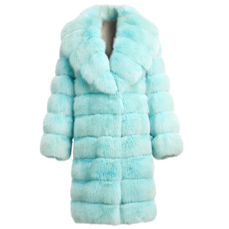 Women's Fur Coat 2223 Trend Natural Long The Sable Mink Fur Outerwear Jackets Trench Coats New in Outdoor Clothes Clothing