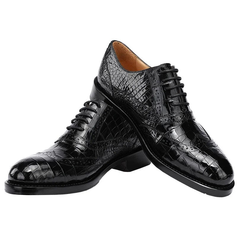 Fashion Men's Business Formal Shoes New Genuine Leather Casual Luxury Sneakers High Quality Trend Lace-up Dress Wedding Shoes