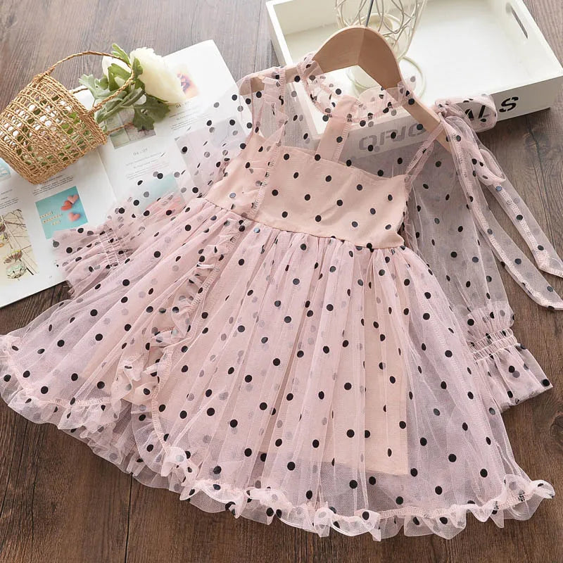 Melario Girls Dresses New Sweet Princess Dress Baby Kids Girls Clothing Wedding Party Dresses Children Clothing Pink Applique - KAISERINC