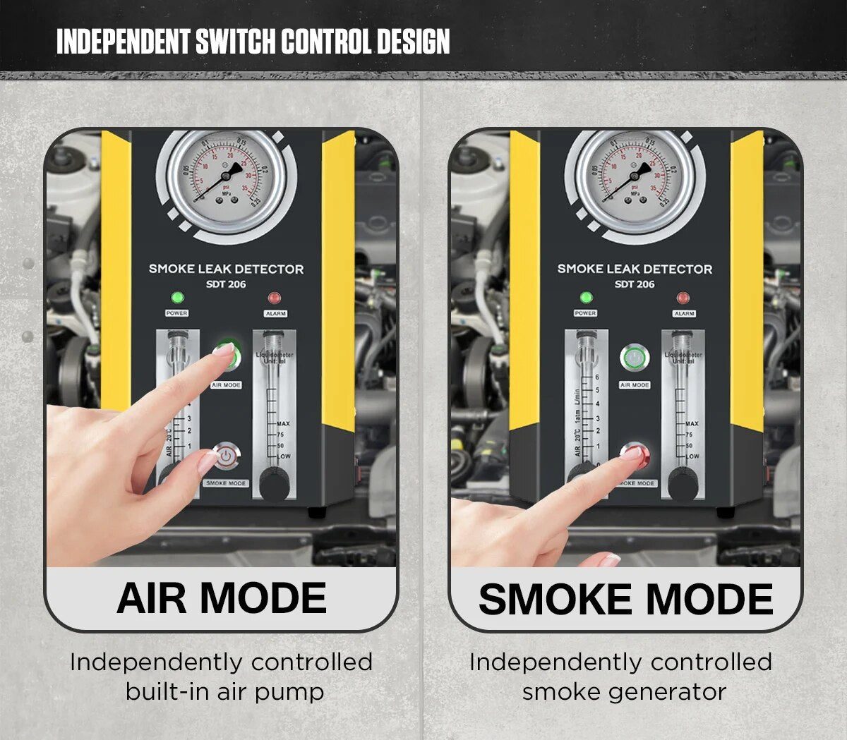 AUTOOL Original SDT206 Smoke Generator for Cars Car Smoke Machines Leak Locator Automotive Diagnostic Leak Detector SDT 206