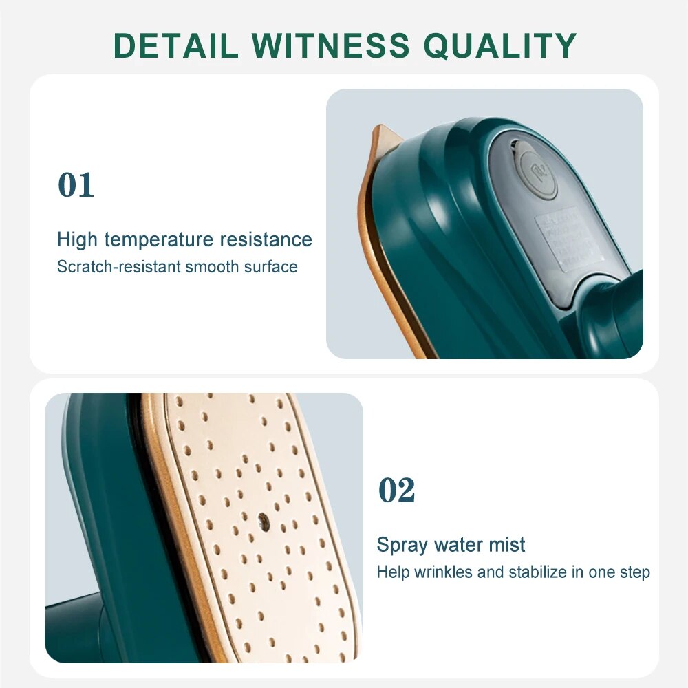 Small Garment Steamer Steam Iron Handheld Portable Home Travel Clothes Ironing Dry Wet Ironing Machine