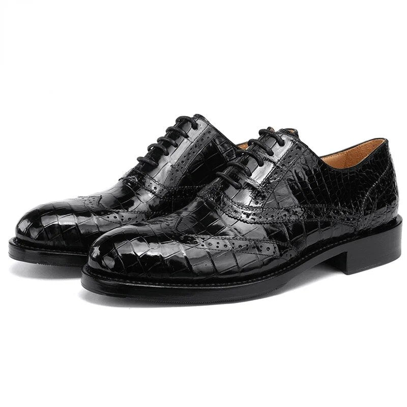 Fashion Men's Business Formal Shoes New Genuine Leather Casual Luxury Sneakers High Quality Trend Lace-up Dress Wedding Shoes