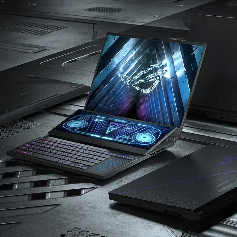 Asus ROG Zephyrus Double screen GX650 E-sport Gaming Laptop R9-7945HX RTX4070/4080/4090 2.5K 240Hz MiniLED 16Inch  Computer Note